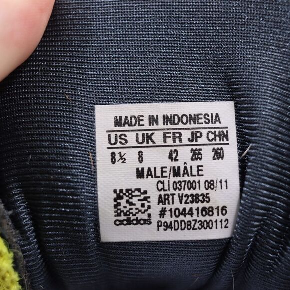 Adidas Supersala Bright Yellow Mens Shoe 8.5 - Picture 8 of 13